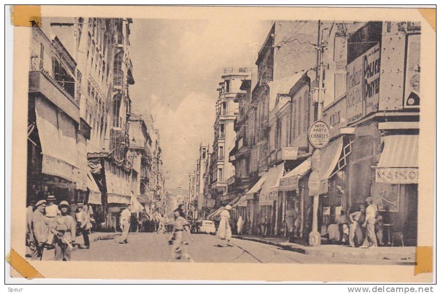 Oran - Rue d`Arzew, cars, ± 1930