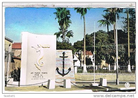 ARZEW   LE  MONUMENT  AUX  MARINS    CPSM   TBE  1N853