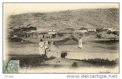 cpa-Algerie-Arzew-village   nègre(Guétna)(animée)