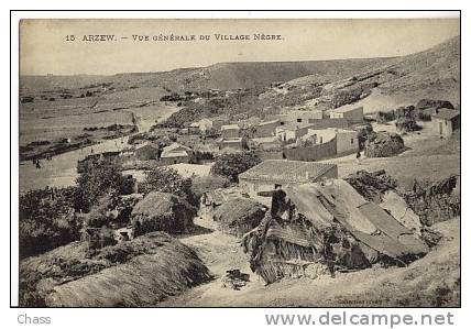 cpa-Algerie-Arzew-vue generale du village Nègre