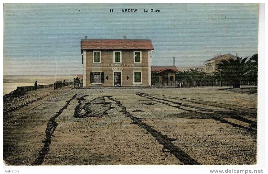 ALGERIE   ARZEW  LA GARE