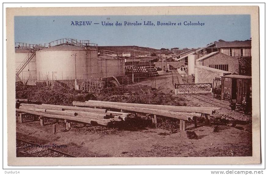 AFRIQUE - ALGÉRIE - ARZEW - Usine des Pétroles LILLE - BONNIÈRE et COLOMBES