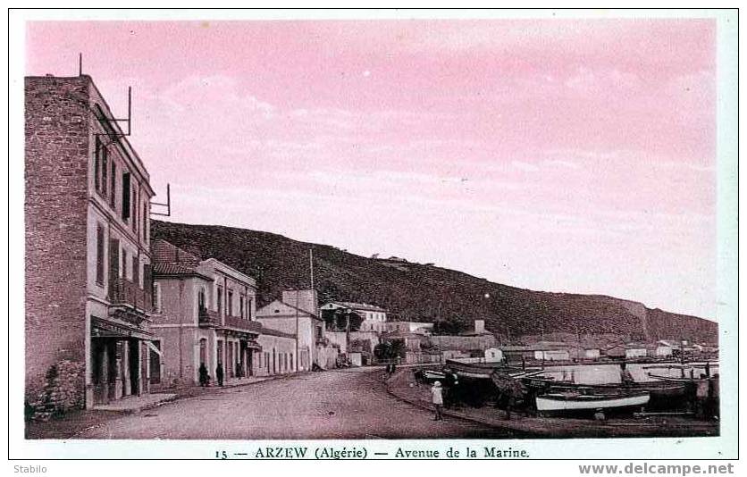 ALGERIE - ARZEW - AVENUE DE LA MARINE