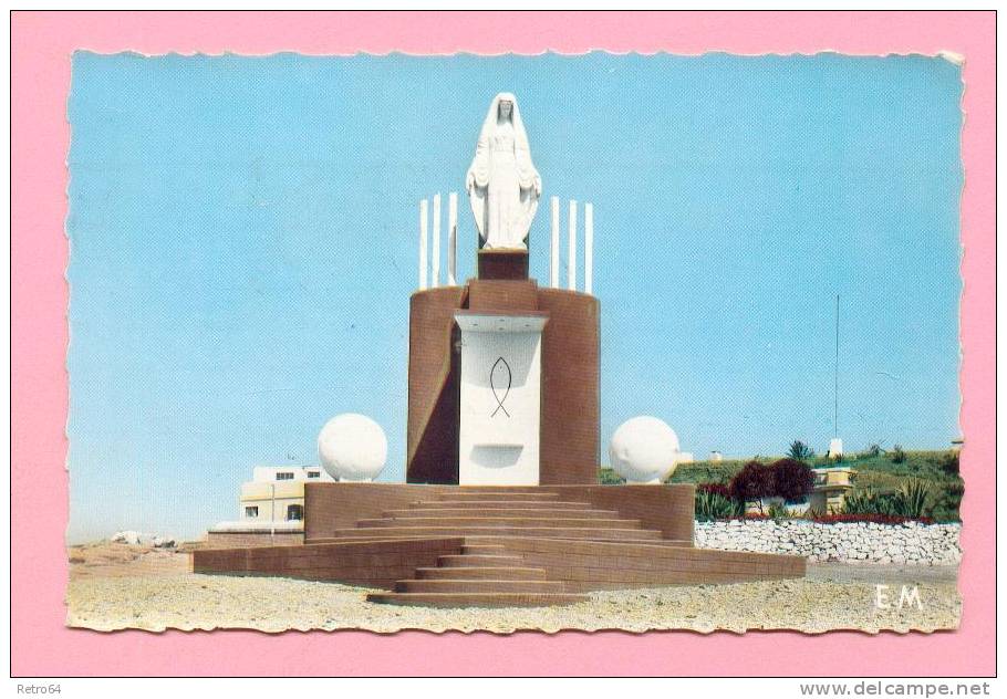 CPSM  -  ALGÉRIE  -  ARZEW  -  53  Notre-Dame de la Mer (en 1963)