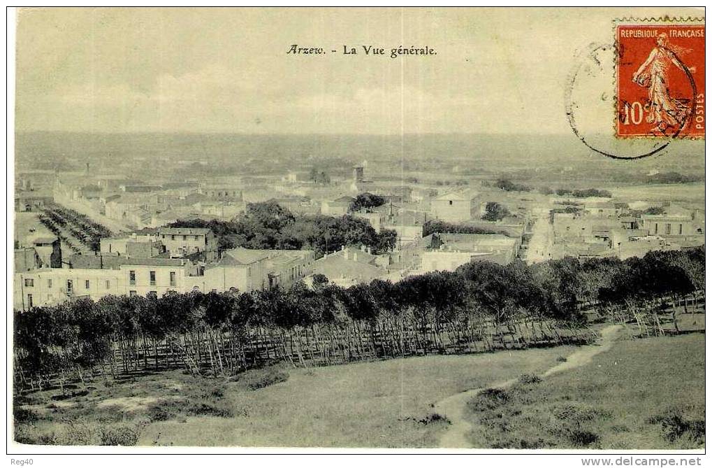 ALGERIE -  ARZEW  -  LA VUE GENERALE