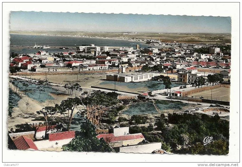 Arzew (Algérie)  Vue générale aérienne en 1959.