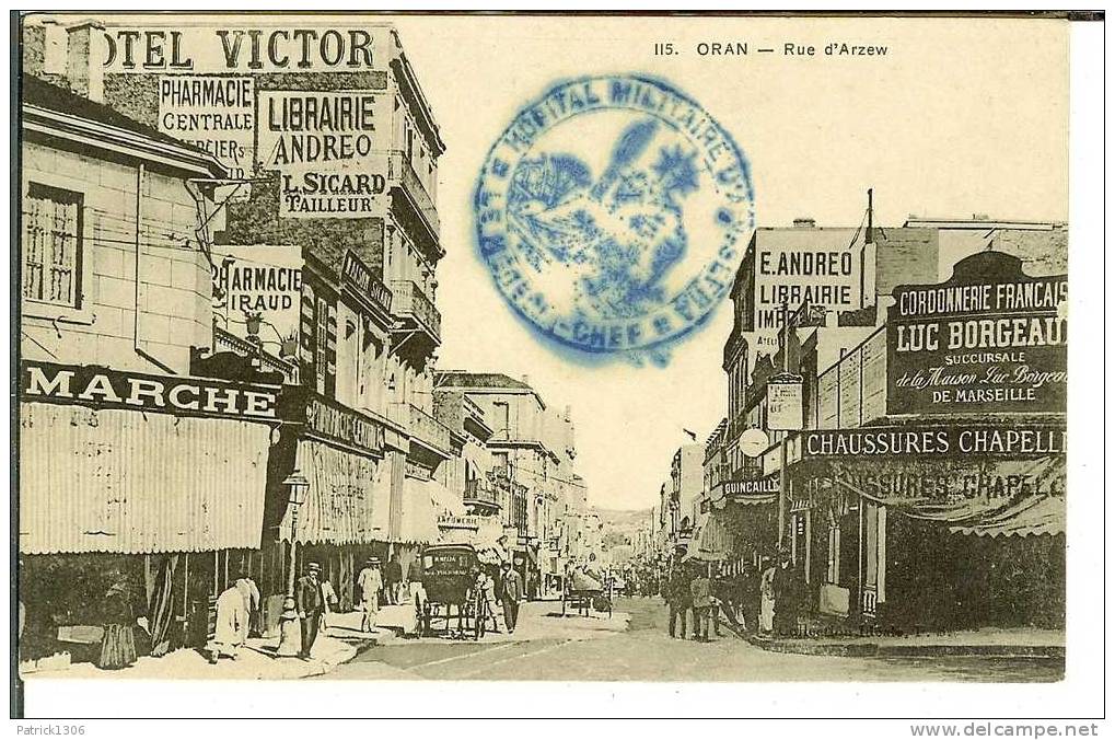 CPA  ORAN, Rue d´Arzew   0201