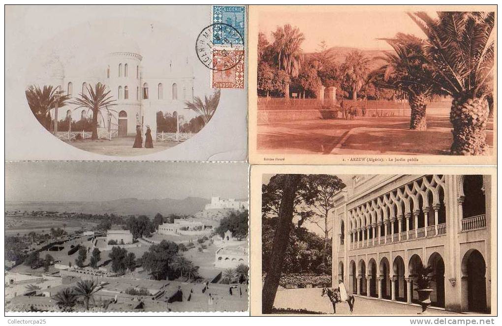 Lot de 8 CPA Algérie  Alger Arzew Ben i Abes + Ténes + El Golea