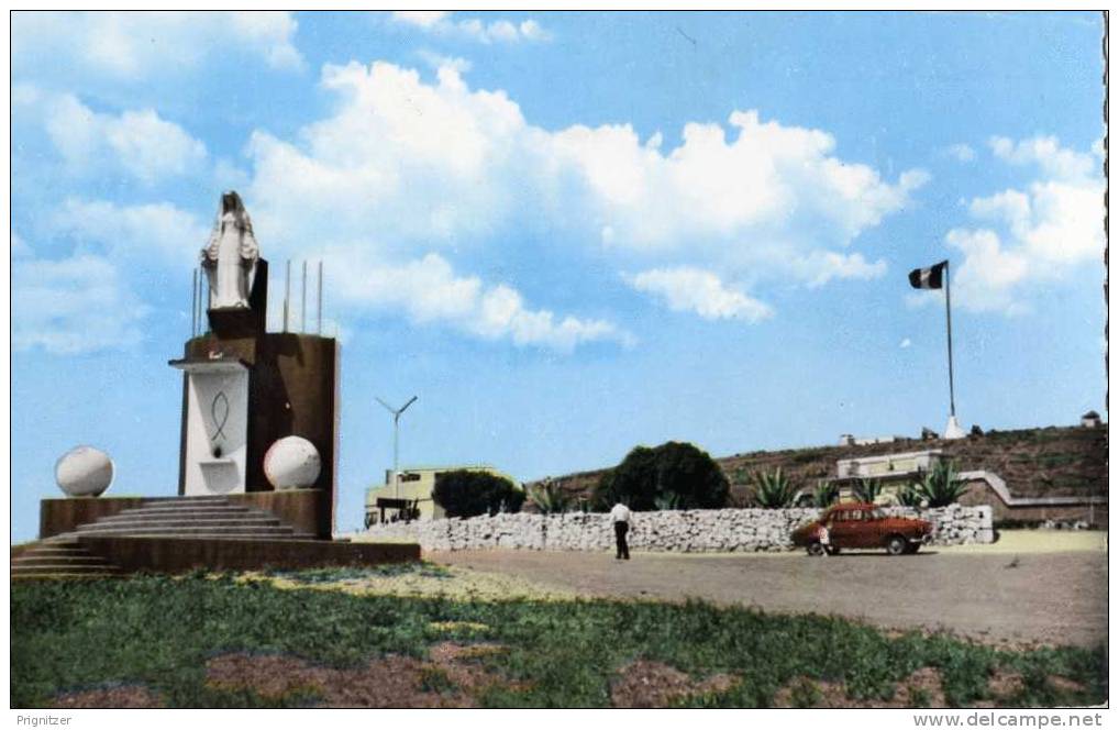 ALGERIE / ALGERIEN    Arzew  ( Oran ) La Vierge et le Fort du Nord