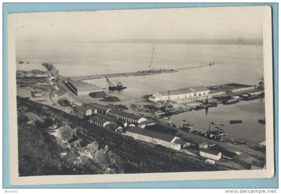 ARZEW  Le Port en 1939 timbres Expo de New York de 1939 ; 2 scans .