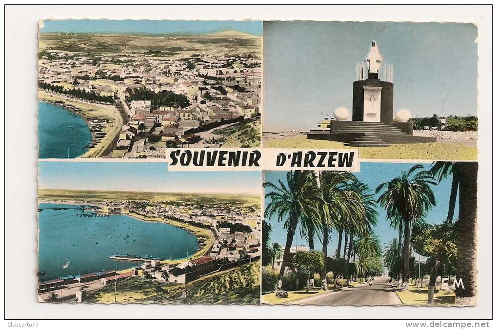Arzew (Algérie)  4 vue dont vue aérienne environ 1950 (animée).
