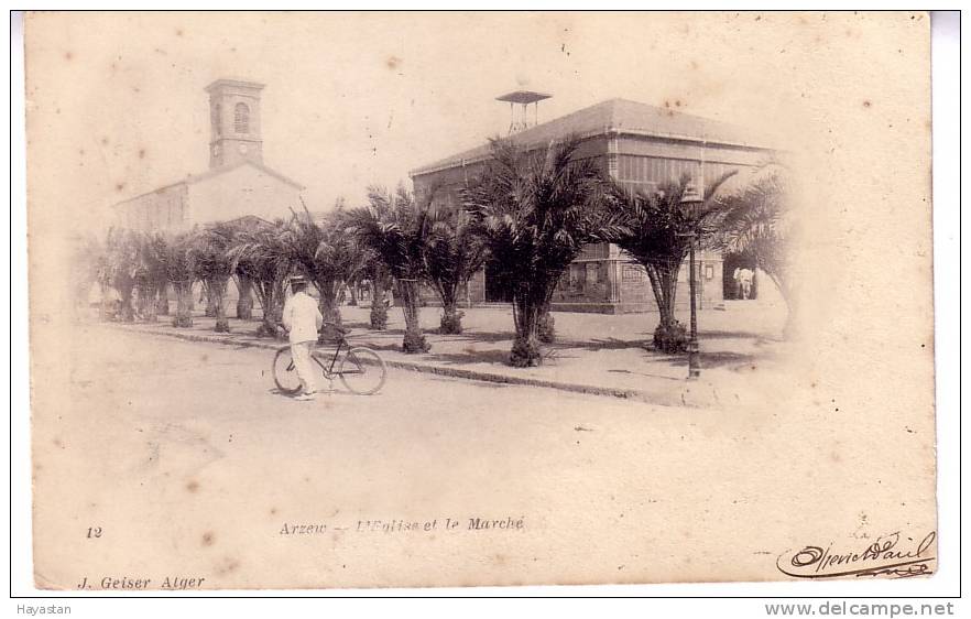 ARZEW - EGLISE ET MARCHE