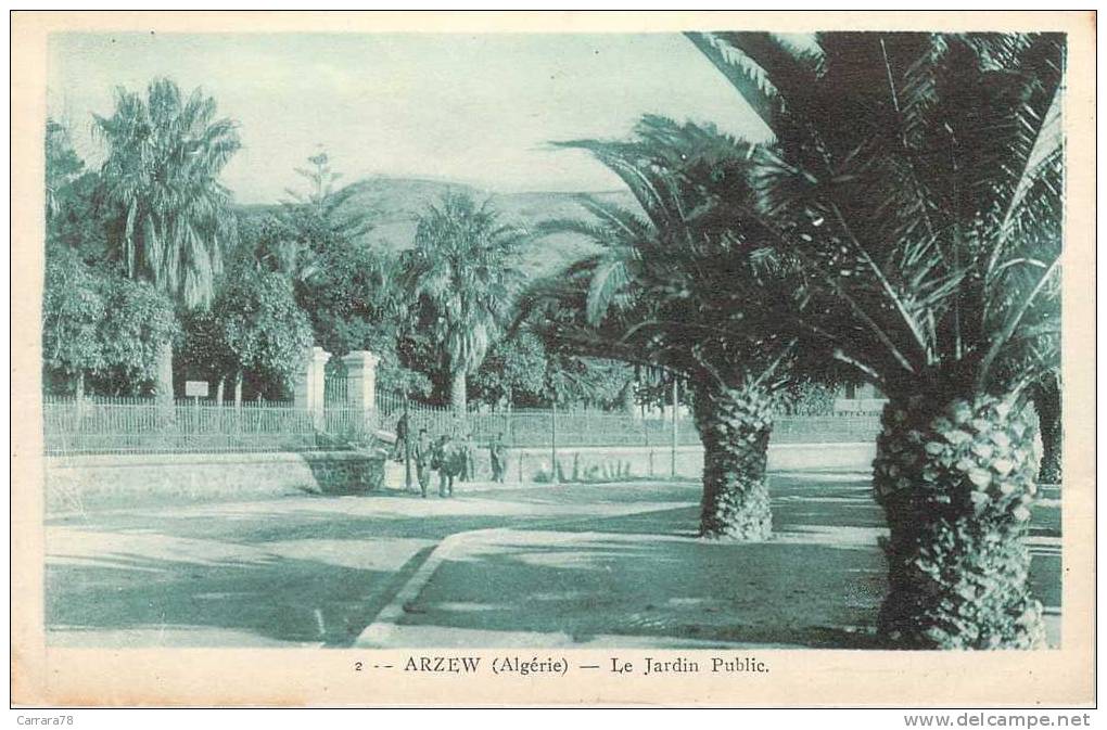 ALGERIE ARZEW LE JARDIN PUBLIC