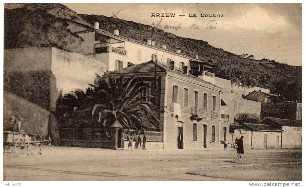 ALGERIE ARZEW - La Douane Précisé au crayon de papier l'endroit du champ de Tir