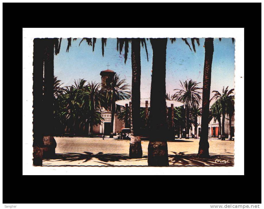 ARZEW - PLACE D´ISLY ET L´EGLISE - TIMBRE FM