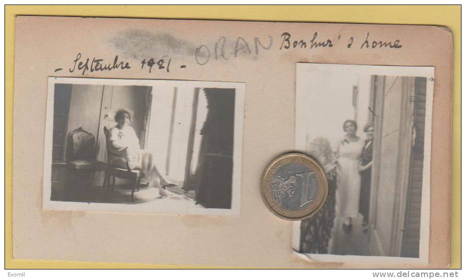 algerie arzew recto oran verso  photo ançienne collée