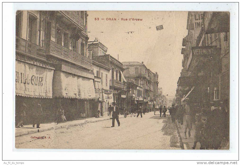 ORAN , RUE D'ARZEW , ANIMATION