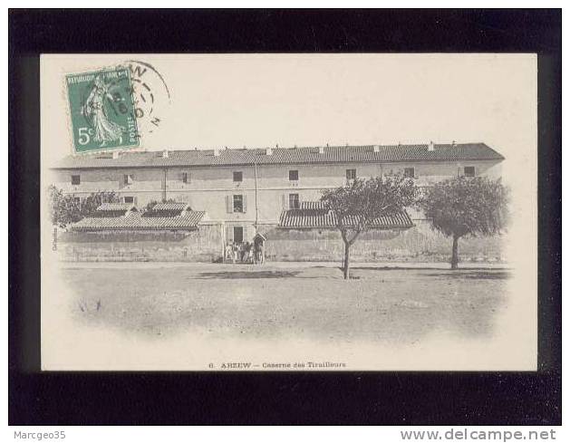 arzew caserne des tirailleurs édit.P.S. n° 6 militaires  belle carte