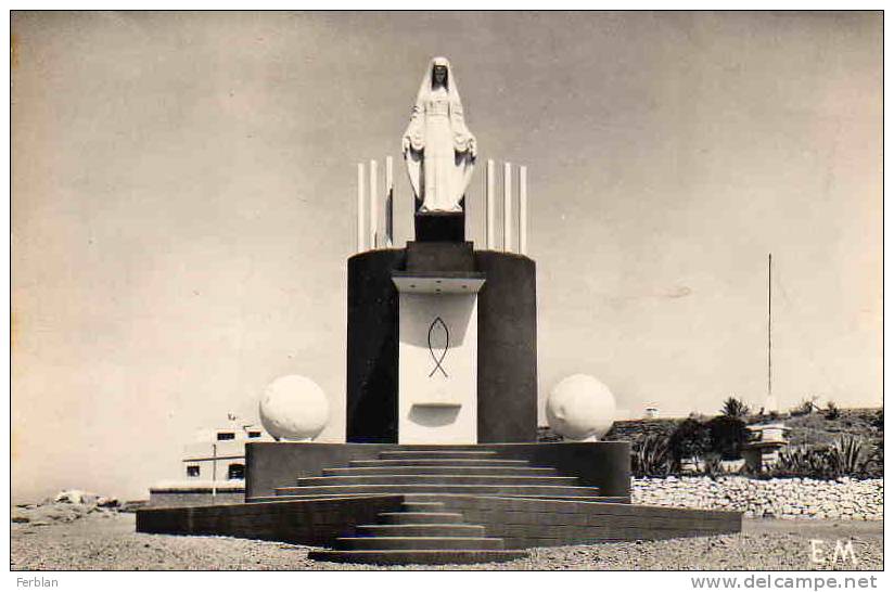 AFRIQUE. ALGERIE. ARZEW. Vue sur Notre Dame de La Mer. Carte Dentelée.