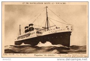 CPA Paquebot  El Golea  Cie de Navigation Mixte (Touache) basé à Port Vendres (66)