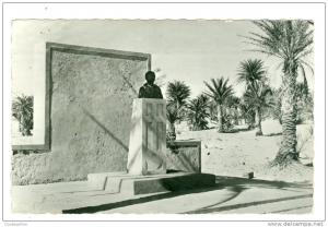 ALGERIE EL GOLEA buste du pere de foucault 1960 FM secteur postal 88