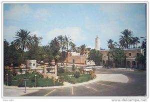 C. Postale  ALGERIE - EL GOLEA - L´HOTEL DU GRAND ERG et LA PLACE PORT SAÏD (1973)