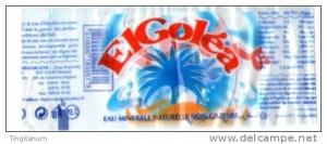 ETIQUETTE EAU MINERALE   EL GOLEA