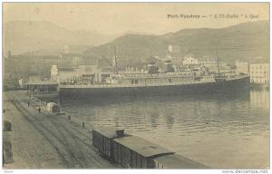 66 - PORT-VENDRES - PAQUEBOT  EL-GOLEA  A QUAI