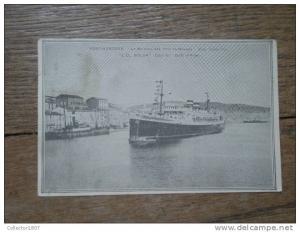 cpa port vendres la baetau EL GOLEA rapide d'alger vins banyuls