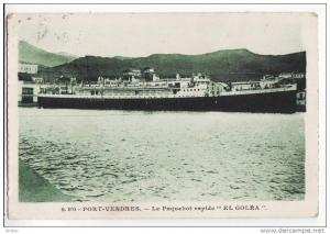 66  PORT VENDRES   Le paquebot rapide  el Golea