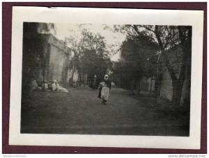 Belle photo ALGERIE 1932 - EL GOLEA - RUE ANIMÉE