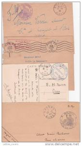 ALGERIE TRES BON LOT de 4 lettres FM PLACE DE DJELFA  POSTE D´eL GOLEA STAOUELI Alger