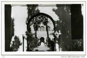 ALGERIE - cpsm - EL GOLEA - Entrée de  l´Hôtel S.A.T.T. (Ancien Cercle des Officiers)