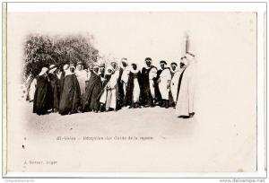 Algerie Extreme Sud Algerien El GOLEA  RECEPTION des CAIDS de la REGION CPA 1890s GEISER 4 Algeria Argelia Algerije