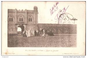 EL GOLEA - La Poste - Départ du Courrier