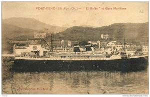 NEW CPA PORT-VENDRES *** EL GOLEA *** NAVIRE EN GARE MARITIME 1931