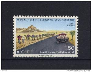ALGERIE - Y&T n° 489** - Aménagement du Sahara - Route El Goléa-Timimoun