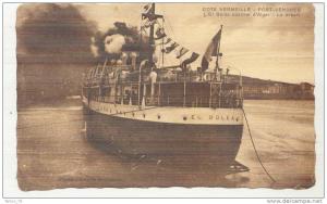 PORT-VENDRES  -  L' EL GOLÉA COURRIER D' ALGER  -  LE DÉPART