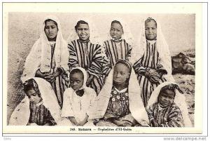 - ALGERIE - SAHARA orphelines d'El Goléa - carten neuve TTB