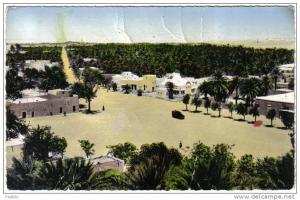 Carte Postale Algérie  El Golea  place Faucoult   les écoles trés beau plan