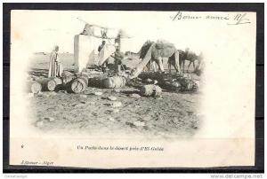 TOP!! UN PUITS DANS LE DESERT PRES D'EL-GOLEA * 1903  **!!