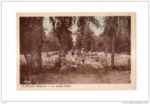 CPA   ALGERIE -  EL-GOLEA  - Le Jardin Public