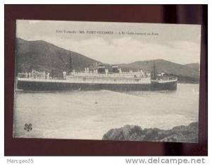 27497port-vendres l'   el goléa  rentrant au port édit.MTIL n° 963  bateau paquebot belle carte
