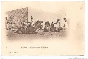 EL-GOLEA MEHARISTES SUR LE DEPART REF 4771