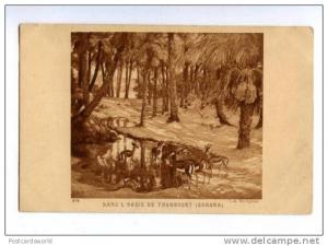 158698 lgeria SAHARA Touggourt HUNT gazelle BRIDGMAN old SALON
