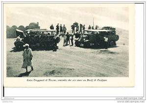 RENCONTRE DES SIX ROUES AU BORDS DE FERDJANE ENTRE TOUGGOURT ET TOZEUR CPA BON ETAT