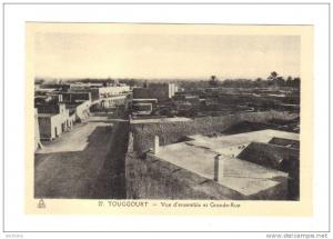 Algerie Touggourt, Vue d' Ensemble et Grande Rue (13-832)