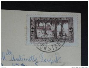 LETTRE ALGERIE AVEC YT 110 - TOUGGOURT MARABOUT - CPM BOU SAADA - CARAVANE DROMADAIRE -