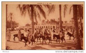 ALGERIE - TOUGGOURT La Grande Place ,agenda P.L.M 1930.