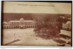 algerie touggourt le bureau arabe et la palmeraie combier chazelles voyagé 1925 TB ETAT